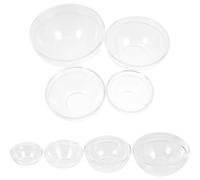 GAROZATION Lot de 8 Bols en Acrylique Transparent pour Essentielle, Matériau Plastique Sûr, à Domicile ou Salon de Beauté