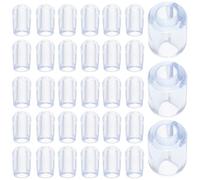 GAROZATION Lot de 80 Pieds de Remplacement en Pvc Transparent pour Grille Évier, Accessoires pour Évier Cuisine, Support Robuste Protégeant la Grille Cuisine