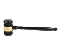 GAROZATION Marteau en Bois Massif Son Clair et Puissant, Maillet de Juge Portable pour Vente aux Enchères et Usage Judiciaire