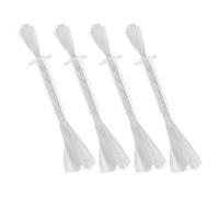 GAROZATION Mèches en Fibre de Verre Coton Solide 4 Pièces pour Lampes à Huile avec Support Tube Illumination et Mariages Adaptées pour Offrandes Temple