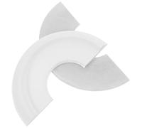 GAROZATION Médaillon de Plafond Décoratif Blanc en Polyuréthane Pu, Socle de Plafonnier 25 Cm X 9,7 Cm, Plaque de Recouvrement pour Luminaires et Ventilateurs, Accessoire pour Éclairage