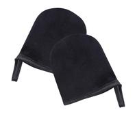 GAROZATION Moufles Applicateurs D'autobronzant en Velours Noir 2pcs pour Application Uniforme de Crème et Huile Corps, pour Bronzage Rapide et Spa la Plage