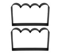 GAROZATION Moule à Pavés Béton Réutilisable Résistant aux Intempéries 2pcs en PVC Noir Technologie de Libération Rapide pour Chemins de Jardin et Usage Professionnel