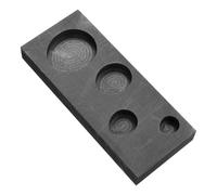 GAROZATION Moule en Graphite Haute Pureté à Quatre Gouttes D’eau, Creuset Résistant à L’usure pour Fonte D’or et Bijoux, Outil Multifonction pour Moulage et Fusion de Métaux, Usage Artisanal