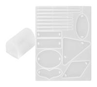 GAROZATION Moule en Silicone pour Résine Époxy DIY pour Fabriquer des Épingles à Cheveux Uniques, Léger et Blanc, pour Créations Artisanales et Présents