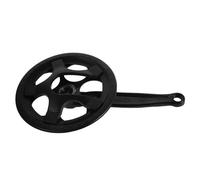 GAROZATION Pédalier de VTT Monovitesse 36 Dents en Acier Carbone Protège-Roue Compatible Vélo Route et VTT, Remplacement Manivelle Vélo, Accessoire Cyclisme Performant et Solide