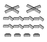 GAROZATION Peignes de Gestion des Câbles PC 24 Pièces pour Alimentation Bureau 12 4 Broches 24pin 8pin Organiseur Câble Extension Compatible Boîtier Ordinateur Accessoires Câblage