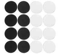 GAROZATION Petits Cercles Adhésifs Auto-Agrippants Noirs 6 CM, 20 Paires, Pastilles Adhésives pour Draps, Tapis et Nappes, Fixations Anti-Glisse pour Bureau et Maison