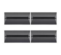 GAROZATION Pinces D'écran de Bureau Abs Pratiques et Amovibles, Support de Cloison Noir 4pcs, Base Stable pour Séparation Bureau en Office