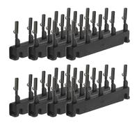 GAROZATION Pinces en Plastique Noir Fixation Sécurisée et Réinstallation Rapide 40 Pièces Outil pour Perruques et Extensions pour Extensions de Cheveux