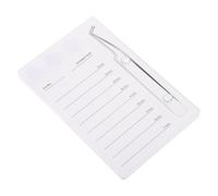 GAROZATION Plaque à Cils Magnétique en Acrylique Blanc, Accessoire Portable et Facile à Ranger pour Greffe de Cils à Domicile ou Salon de Beauté