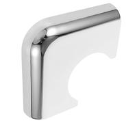 GAROZATION Plaques d'angle de Table de Billard en Fer Argenté Protection Incurvée, Installation Facile pour Accessoires de Table de Billard Pool et Snooker