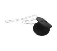 GAROZATION Porte-badge Noir en Pu avec Fenêtre Transparente, Clip Ceinture en Alliage D'aluminium et Chaîne Pratique, pour Usage Police ou Sécurité