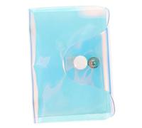 GAROZATION Porte-Cartes Holographique Transparent PVC Multifonction, Organiseur De Cartes De Crédit Mince, Unisexe, pour Voyage Et Usage Quotidien, Plusieurs Emplacements, Design Compact Robuste