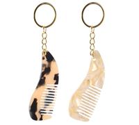 GAROZATION Porte-clés Peigne Mini en Acétate pour Paquet à Main, Accessoire Coiffure Compact et Élégant, pour Usage Quotidien et Voyage
