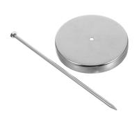 GAROZATION Porte-reçus à Pointe en Alliage Chromé et Plastique Argenté, Support de Tickets Polyvalent avec Base Ronde, pour Fast Food et Bureau, Insertion Facile des Papiers