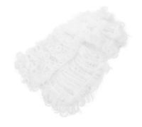 GAROZATION Postiche de Juge Blanche en Fibre Chimique, Facile à Porter et Pratique, pour Bal Masqué ou Soirée Cosplay Professionnelle et Élégante