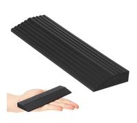 GAROZATION Rampe D'entrée pour Robot Aspirateur Intérieure en Caoutchouc Noir, Rampe de Seuil Ajustable pour Maison, Tapis de Pente Triangulaire pour Franchir Petits Obstacles, 1 Pièce