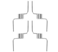 GAROZATION Ressort de Porte de Réfrigérateur Fixation Précise en Acier Argenté 4pcs Accessoire Frigo Solide pour Séparateur de Porte Vertical