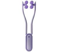 GAROZATION Rouleau de Soin du Visage Pourpre, Appareil de Massage Facial en Abs et Pmma, Design Unique pour Lifter et Raffermir le Double Menton, Forme Visage en V Élégante