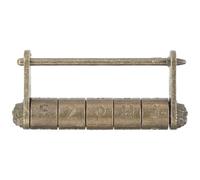 GAROZATION Serrure à Combinaison Rétro en Alliage de Zinc, Cadenas Ancien à Cinq Caractères pour Valise et Cabinet, Verrouillage Sécurisé Design Vintage pour Accessoires de Voyage