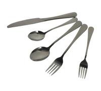 GAROZATION Set Couverts de Table Inoxydable 1 Kit Fourchette-cuillère à Steak Résistant sans Casse ni Pli pour Restaurants et Hôtels Style Simple et Délicat