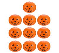 GAROZATION Set de 10 Ballons en Latex Citrouille Gonflable Orange pour Halloween, Décoration Rapide à Gonfler et Dégonfler, pour Fêtes et Centres Commerciaux