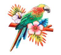 GAROZATION Statue de Perroquet en pour Décoration Murale Figurine Adorable pour Jardin Ornement Délicat Décor Mignon Pendentif Suspendu