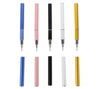 GAROZATION Stylo de Modélisation à Double Extrémité pour Nail Art 5pcs en Métal et Cire, Outil Polyvalent pour DIY et Professionnels