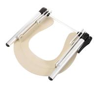 GAROZATION Support D'appui-tête Portable et Compatible Oreillers Spéciaux Confortable en Alliage D'aluminium pour Soins pour Table de Massage Beige
