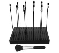 GAROZATION Support de Base Stable pour Maquettes de Peinture avec Pince Crocodile Flexible et Brosse de Nettoyage en Plastique et Fer pour Modélisme et Aérographe Hobby