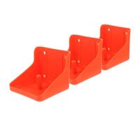 GAROZATION Support pour Bloc de Sel pour Bétail 3 Pièces en Plastique Rouge, Facile à Assembler, Multi-usage, Mangeoire à Sel pour Moutons et Vie Quotidienne la Ferme