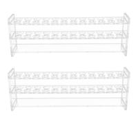 GAROZATION Support pour Tubes à Essai en Pmma Compatible 12 Trous, Lot de 2 Pièces Facile à Ranger Tubes à Centrifuger Recherche et L'éducation