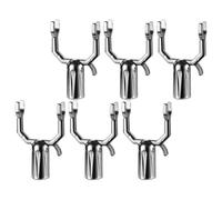 GAROZATION Supports en Alliage D'aluminium Argenté Soutien des Branches de Plantes de Différents Diamètres Lot de 6 Multi-Fonctionnel pour Branches D'arbres pour Jardins Ornementaux