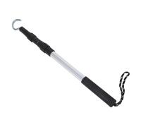 GAROZATION Système de Crochet de Récupération pour Tringle de Traction D'échelle de Grenier, Alliage D'aluminium Multifonctionnel Argenté avec Design Sécurisé pour Usage sous Combles