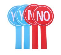 GAROZATION Tableau de Vote Portable Classe 4pcs, Pagaies de Réponse Réutilisables en Mousse, Accessoire Manuel pour Enseignants et Élèves