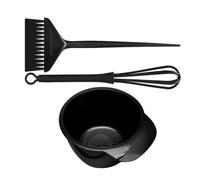 GAROZATION Teinture et Pinceau Noir Pinceau Noir pour Application de Teinture Application Kit de Coloration Capillaire Bol Mélangeur en Pp en Pp pour Salon et Soins Réutilisable