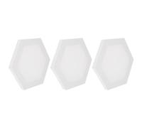 GAROZATION Toiles à Peindre Hexagonales Lot de 3 40 CM Panneaux Tendus pour Peinture Décorative sur Toile Vierge pour Loisirs Créatifs et Amateurs d'Art