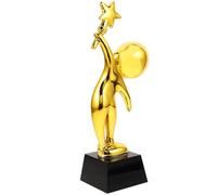 GAROZATION Trophée Décoration de Coupe Créative en Résine Dorée pour Cérémonie et Soirée Dansante pour Écoles et Maternelles