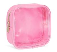 GAROZATION Trousse à Cosmétiques Transparente Petite Rose, Pochette Zippée Compacte pour Soins Peau et Accessoires Électroniques, pour Voyageuse