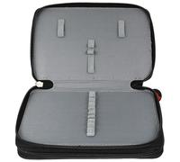 GAROZATION Trousse de Manucure Noire N°1, Porte-Outils pour Nail Art Portable en Tissu Imperméable, Capacité 35 Pièces, Paquet de Rangement Pratique pour Pinceaux et Stylos, pour Voyages