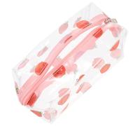 GAROZATION Trousse de Maquillage Transparente Fermeture Éclair Solide Étanche en PVC Paquet de Toilette Pratique et Résistant pour Voyage d'affaires et Tourisme