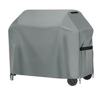 GARPROVM Housse Barbecue, Bâche Barbecue Gaz 147x 61x122cm, Housse Protection Barbecue Exterieur 600D Tissu Oxford Étanche Protection Solaire, BBQ Couverture pour Weber, Char-Broil etc, Gris