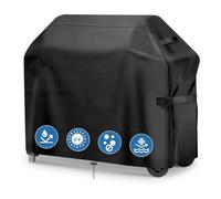 GARPROVM Housse Barbecue imperméable, Bâche Barbecue 147x 61x122cm, Housse Protection Barbecue Exterieur Tissu Oxford Étanche Protection Solaire BBQ Couverture, Noir