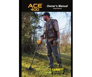 Garrett ACE 400 Metal Detector User Manual Instruction Guide PRINTED