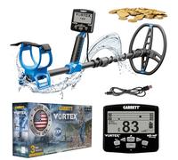 Garrett Vortex VX9 - Détecteur de métaux professionnel pour adultes - Technologie MD-MF - Étanche jusqu'à 4,9 m, bobine de recherche 21,6 x 27,9 cm, 7 options de fréquence, balance d'identification