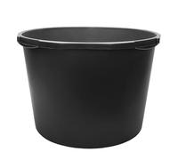 Garronda Bac rond en plastique recyclé Noir bord renforcé 90 L Lot de 1 GD-0170