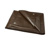 Garronda Bâche De Protection Imperméable avec Œillets 4x5 m - Polypropylène Tissé 200 g/m² - Ultra Lourde, Solide Et Réutilisable - pour Toiture, Bois De Chauffage, Véhicules, Chantier - GD-0162