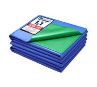 Garronda Bâche pour Bassin Extérieur 6x8m Liner Étanche PE 0,5 mm GD-0256 | 48m², Imperméable, Résistant UV, pour Bassin de Jardin Poissons Piscine Naturelle Étang Ruisseau Jardin Aquatique, Bleu-Vert