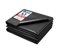 Garronda Bâche pour Bassin Extérieur 6x8m Liner Étanche PE 0,5 mm GD-0257 | 48m², Imperméable, Résistant UV, pour Bassin de Jardin Poissons Piscine Naturelle Étang Ruisseau Jardin Aquatique, Noir
